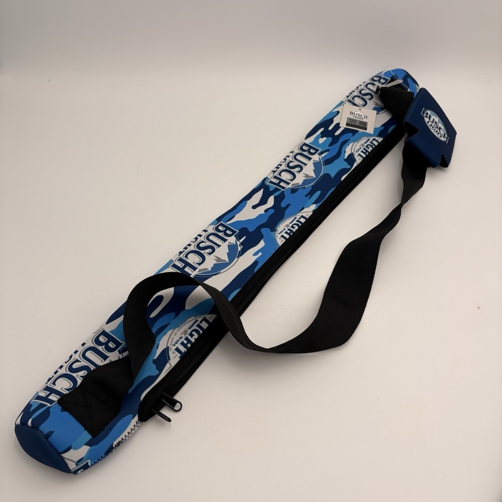 Busch Light Insulated Beer Can Koozie SLEEVE holds 5 cans! Concert Beach‎ Cooler